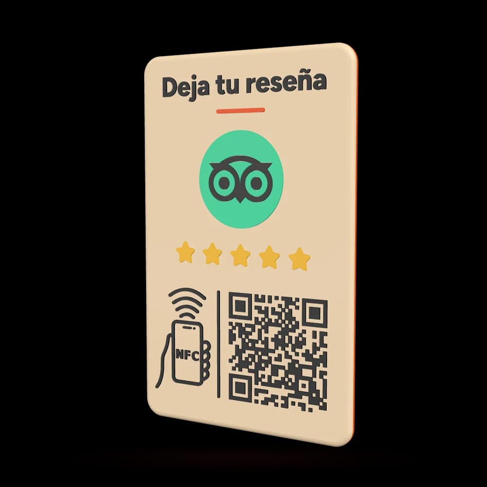 Tarjeta de reseñas para Tripadvisor